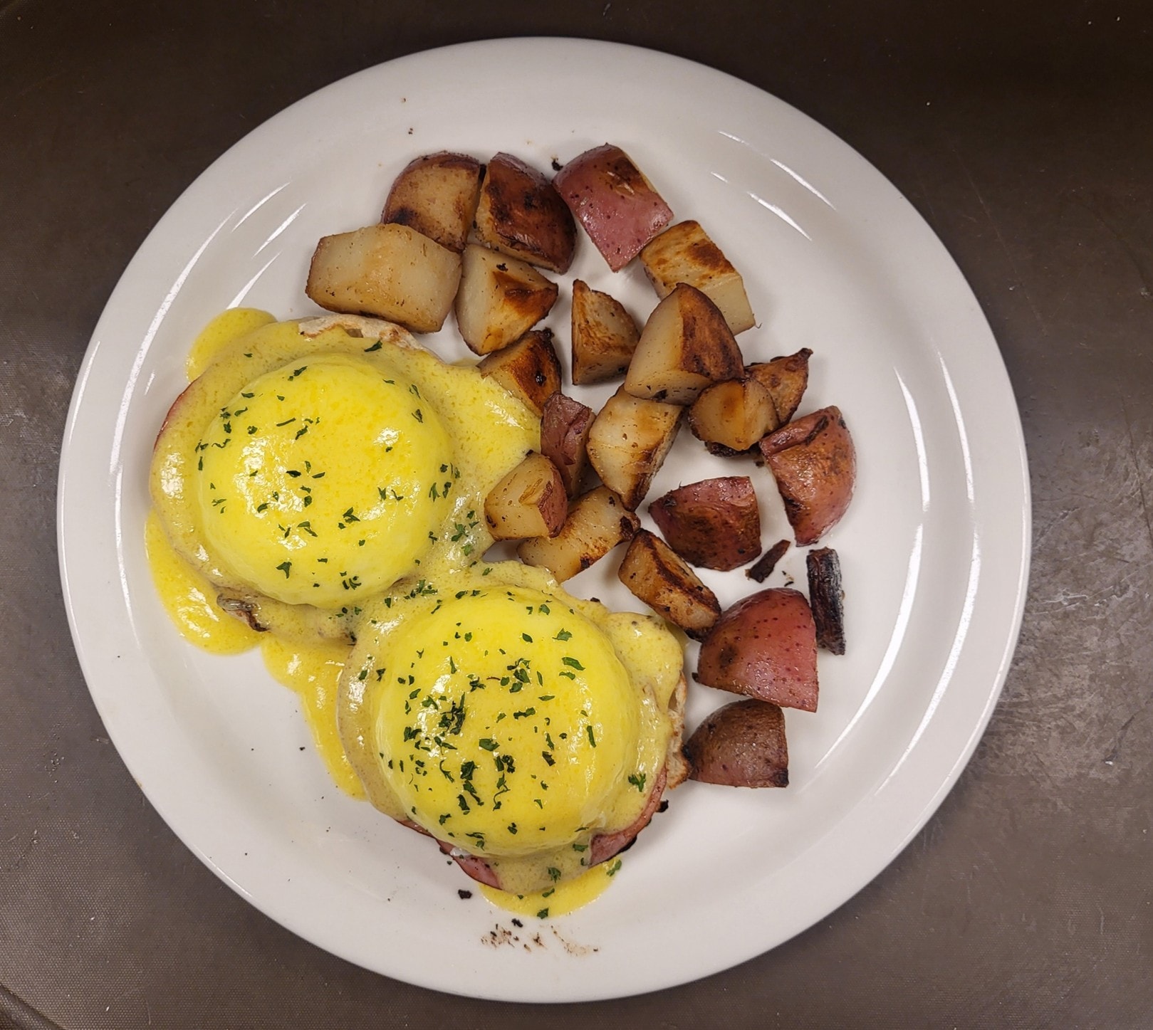 Eggs Benedict at The Waffle Shop